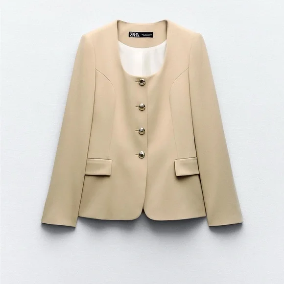 Zara NWT Beige Women's Suit Set - Picture 7 of 11